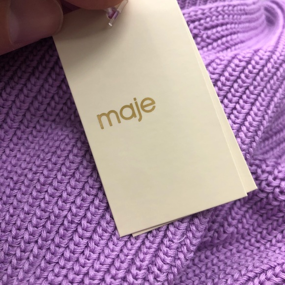 Maje Magrite Chain-embellished Cotton Sweater b2b - Picture 6 of 9